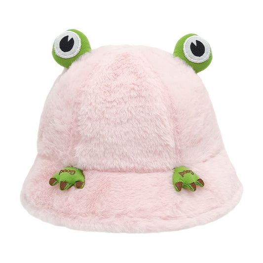 CHAPEAU GRENOUILLE ROSE PLIABLE