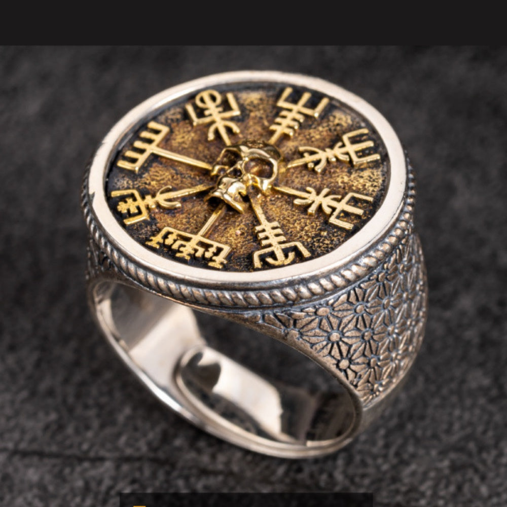 BAGUE CRANE BOUSSOLE VIKING