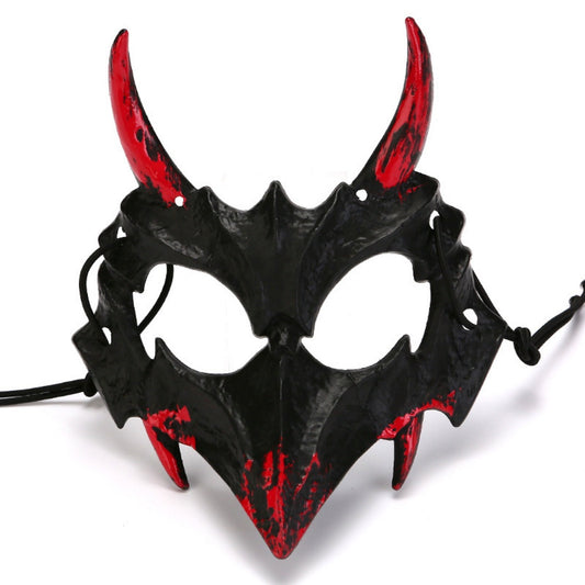 DEMI MASQUE PLASTIQUE DRAGON HORREUR