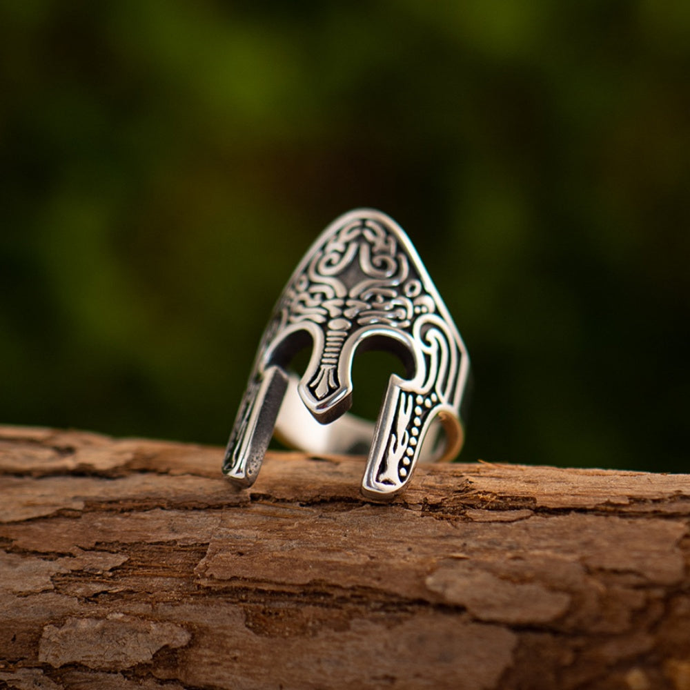 BAGUE CASQUE GUERRIER SPARTIATE
