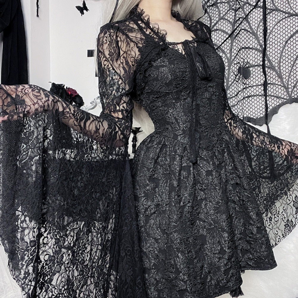 BOLERO RESILLE MANCHES LONGUES DENTELLE