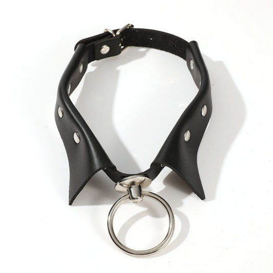 CHOKER RAS DE COU ANNEAU PUNK