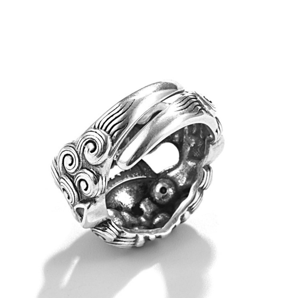 BAGUE TETE LION