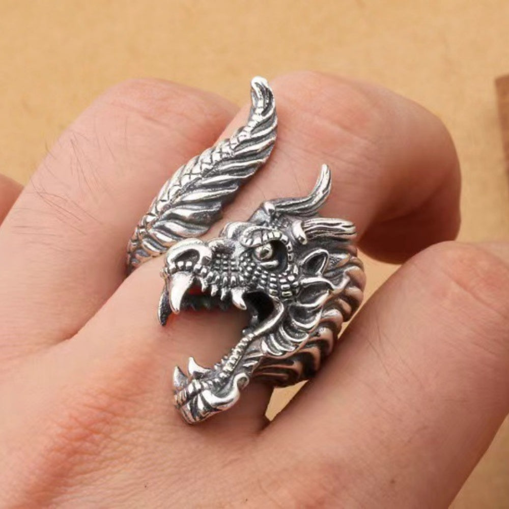JOLIE GROSSE BAGUE DRAGON