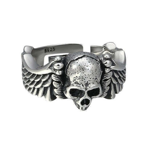 BAGUE DIABLE AILE EN ARGENT 925