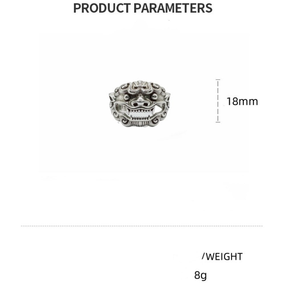 BAGUE TETE LION