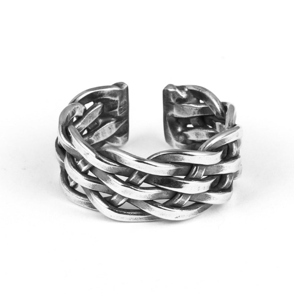 BAGUE TRESSE EN ARGENT 925