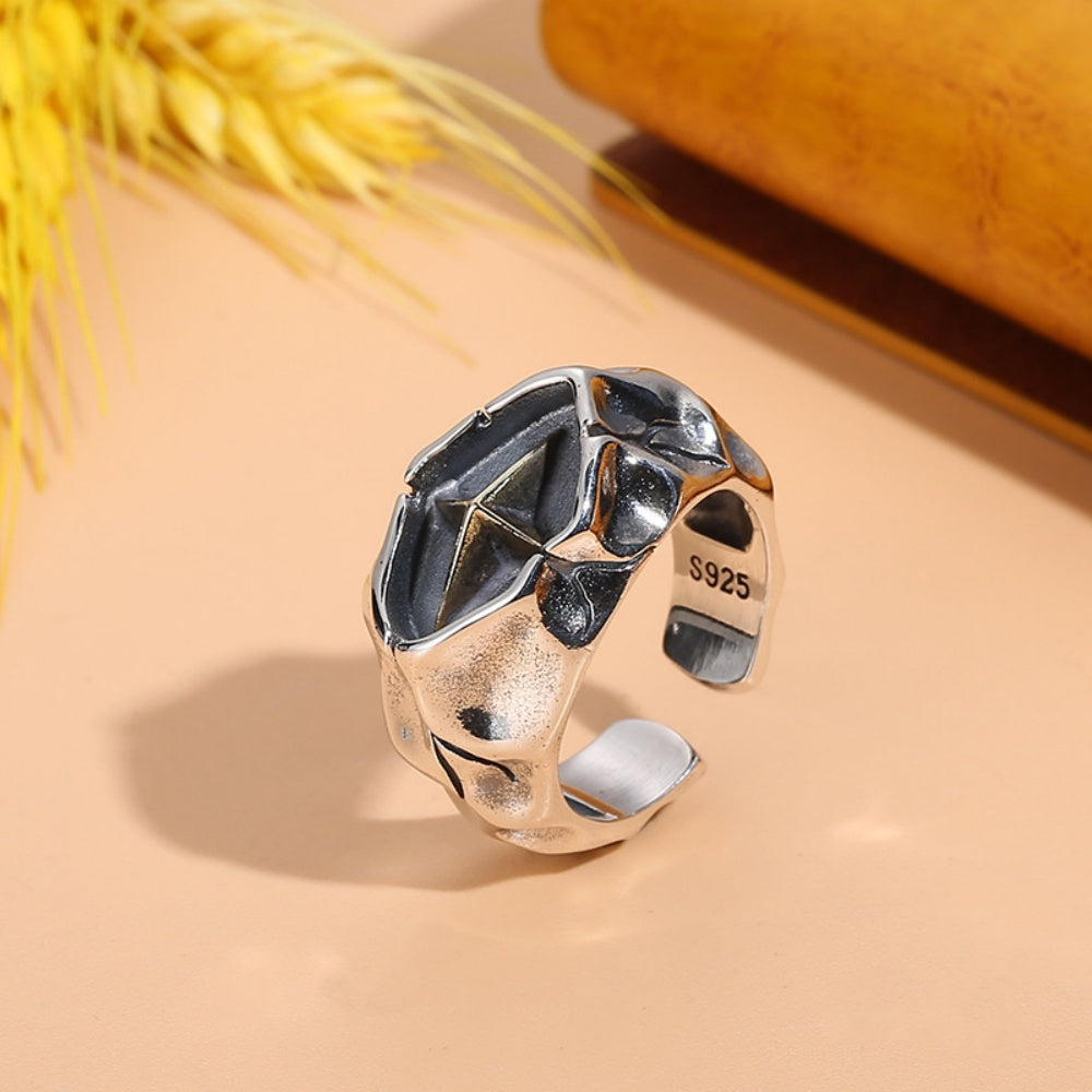 BAGUE ETOILE EN ARGENT 925