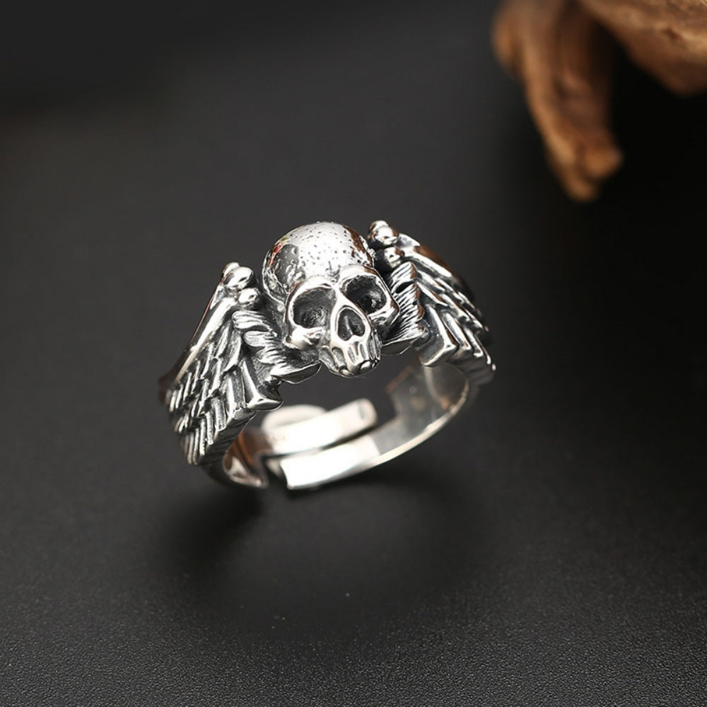 BAGUE DIABLE AILE EN ARGENT 925