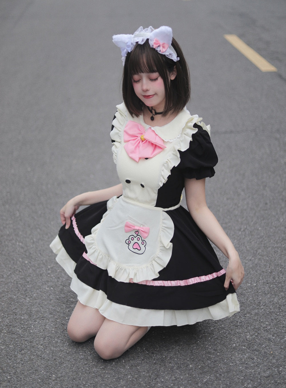ROBE LOLITA MAID DEGUISEMENT SOUBRETTE SERVEUSE
