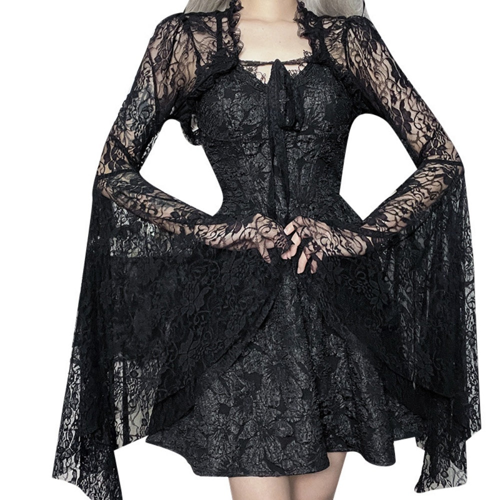 BOLERO RESILLE MANCHES LONGUES DENTELLE