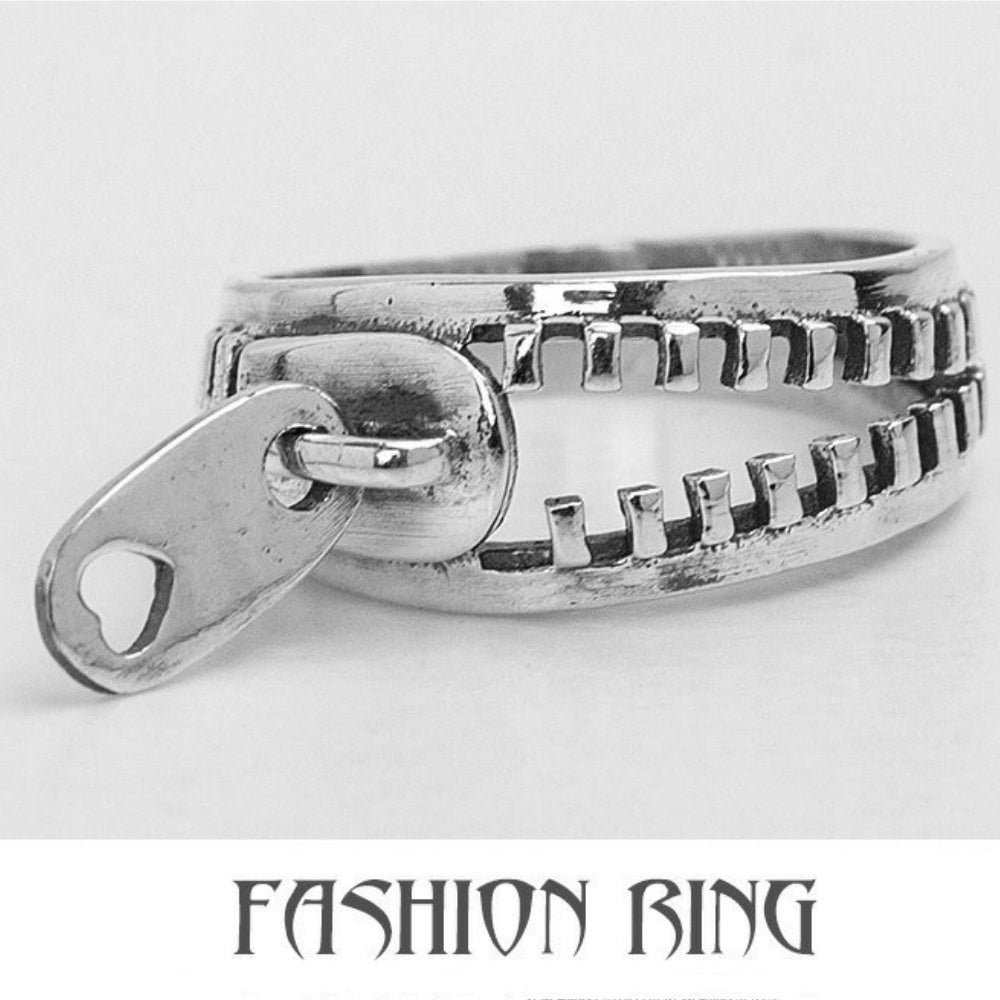 BAGUE ZIP ACIER