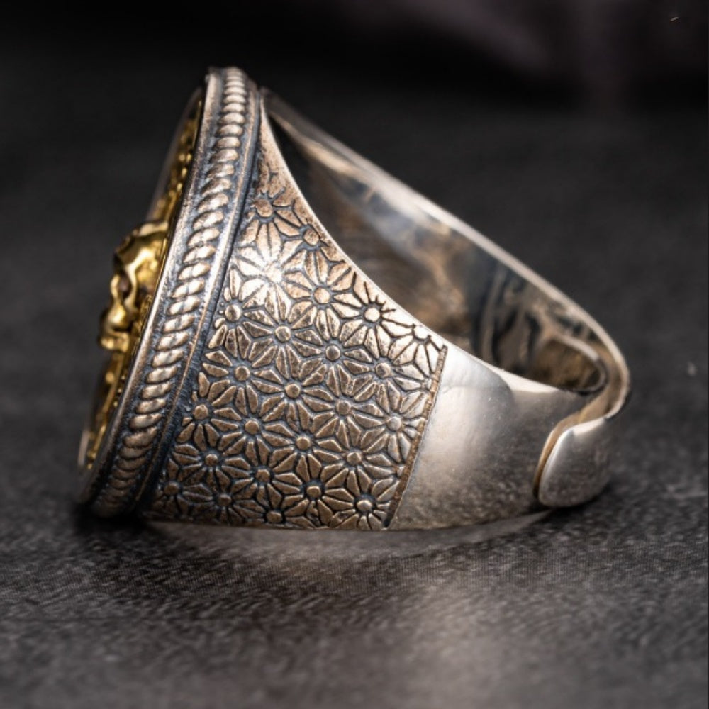 BAGUE CRANE BOUSSOLE VIKING