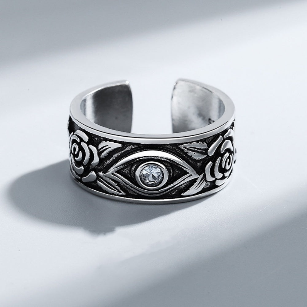 BAGUE OEIL D HORUS EN ARGENT 925