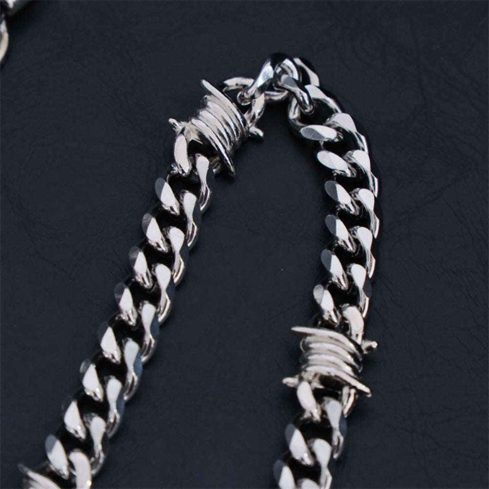 BRACELET ACIER TITANE BARBELE HIPHOP