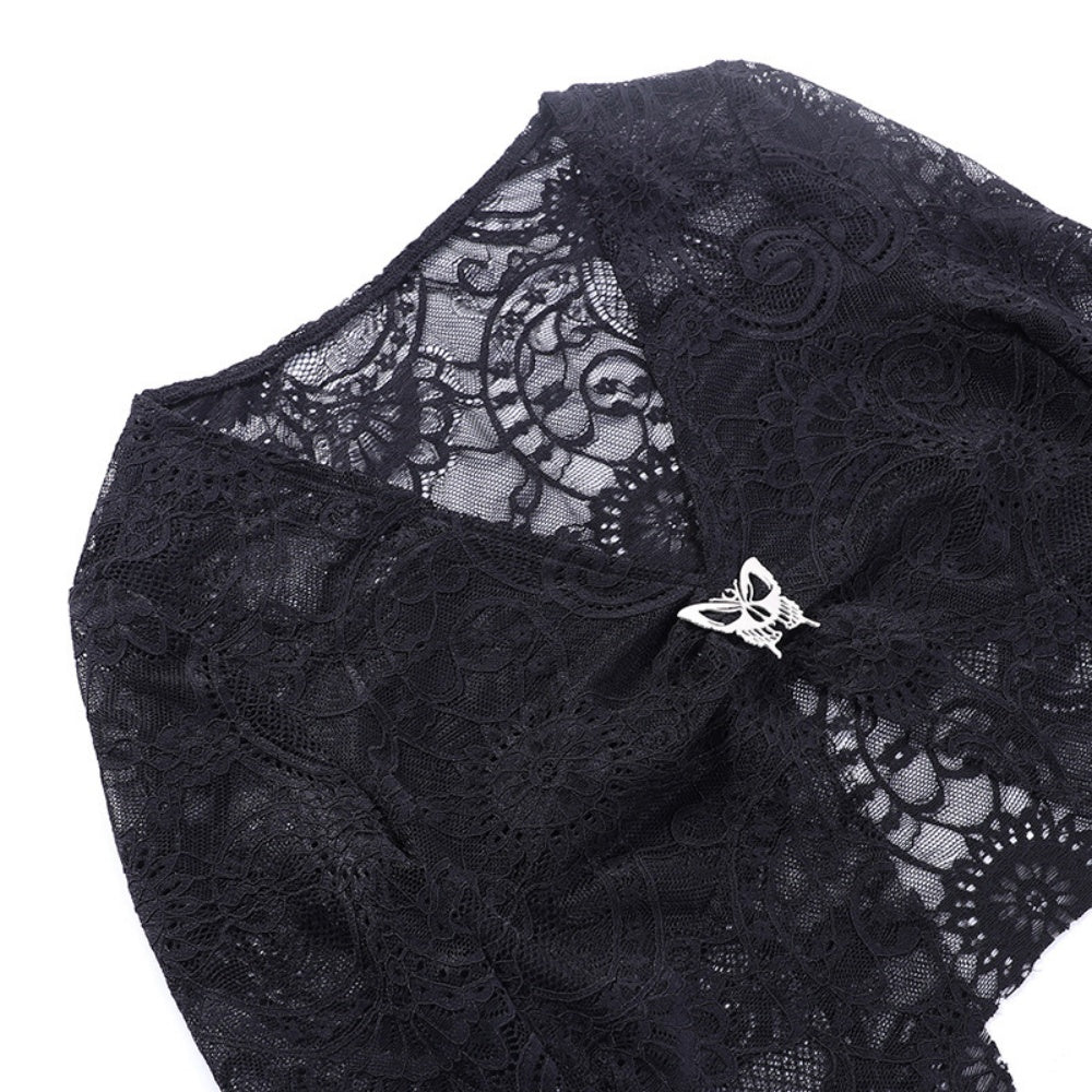 BOLERO RESILLE MANCHES LONGUES DENTELLE