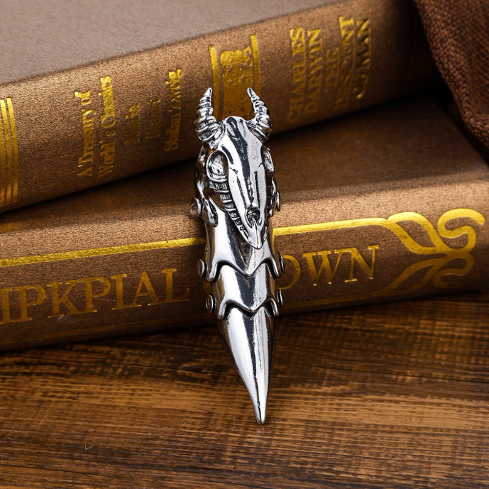 BAGUE ARMURE ARTICULEE CORNE