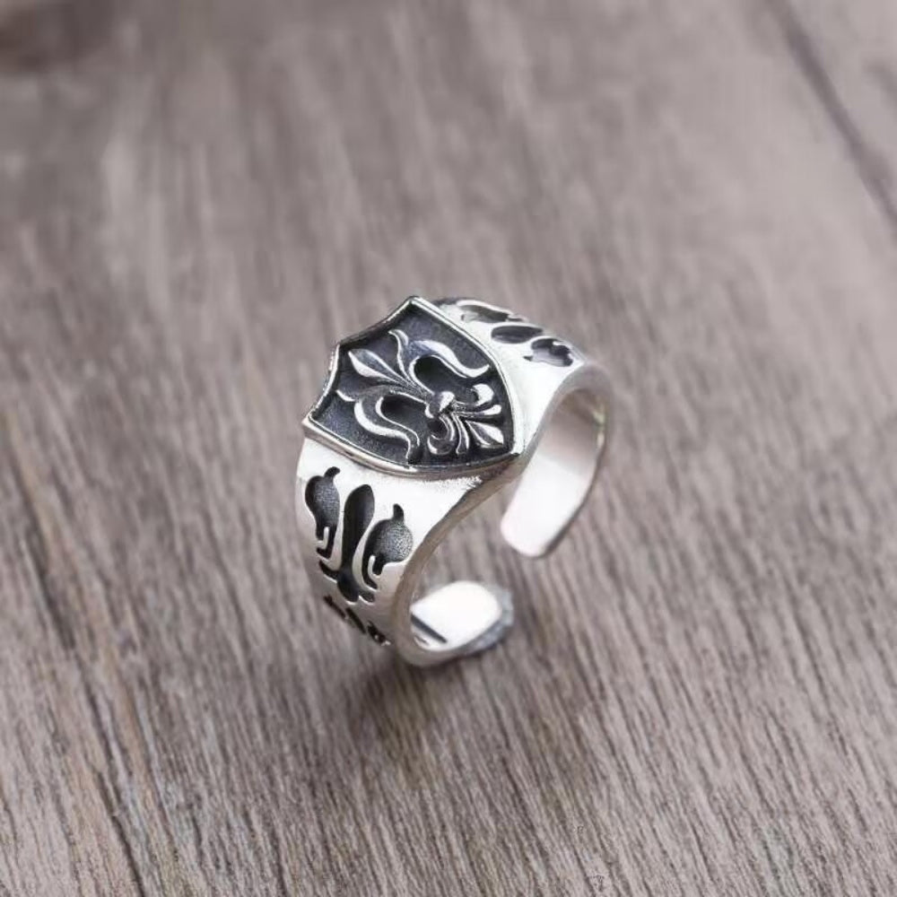BAGUE ANCRE FLEUR VINTAGE