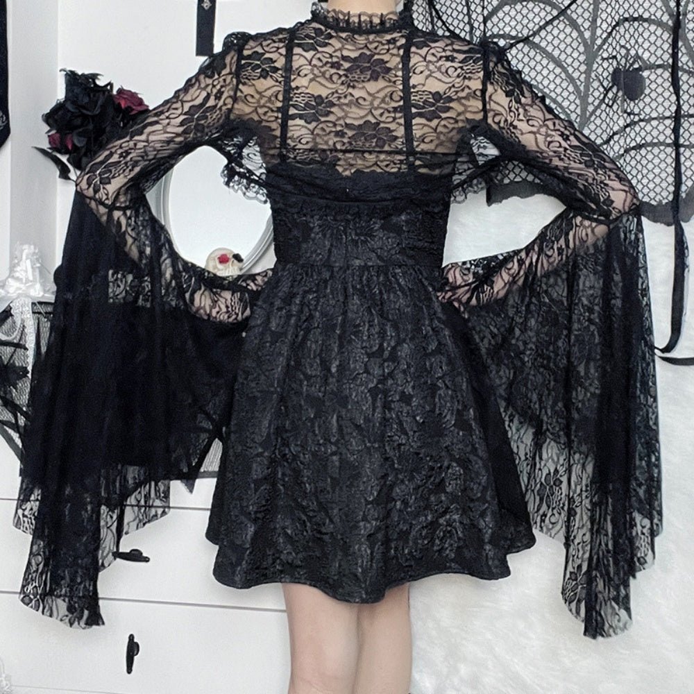 BOLERO RESILLE MANCHES LONGUES DENTELLE