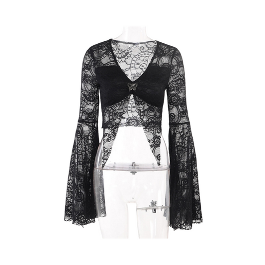BOLERO RESILLE MANCHES LONGUES DENTELLE