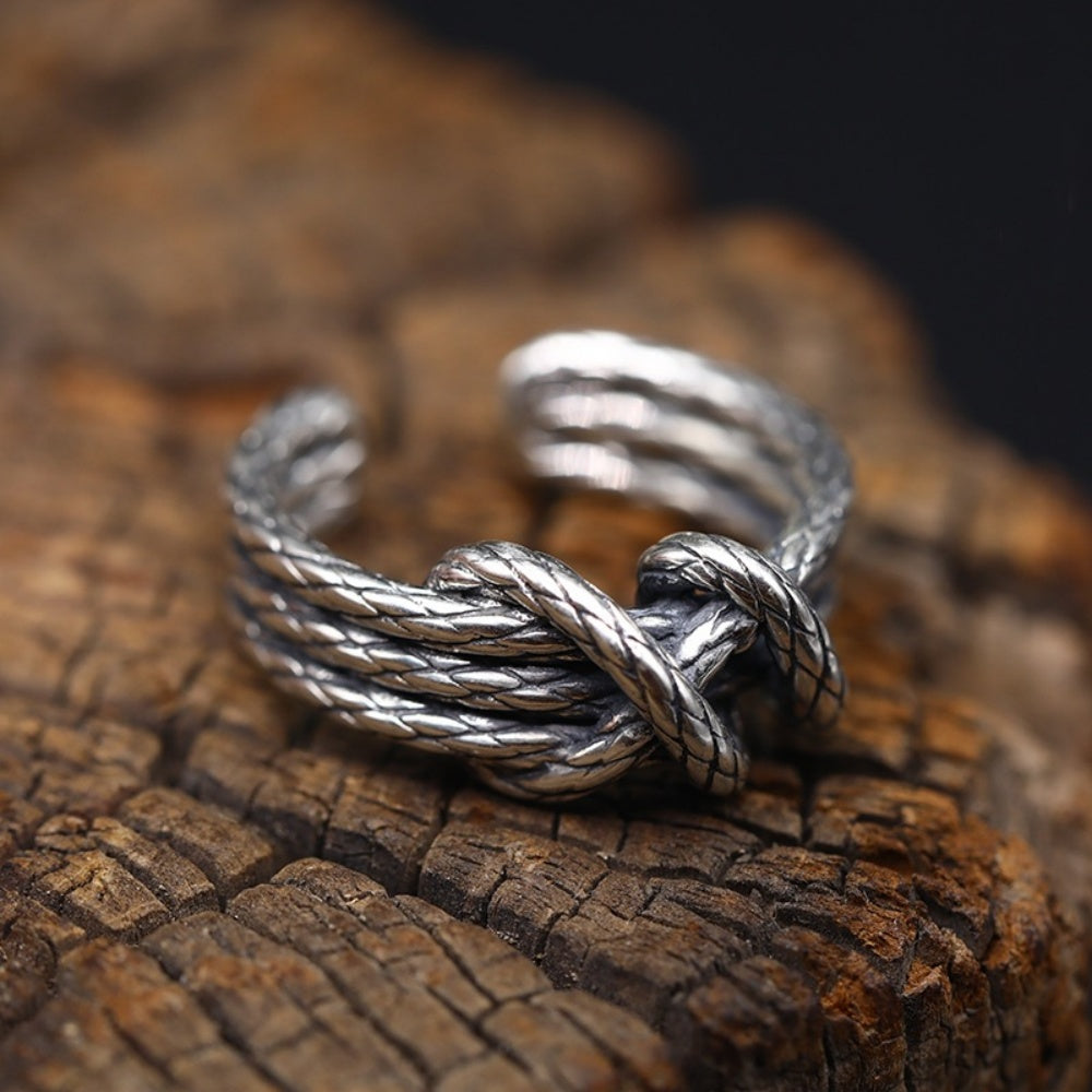 JOLIE BAGUE CORDON TISSAGE