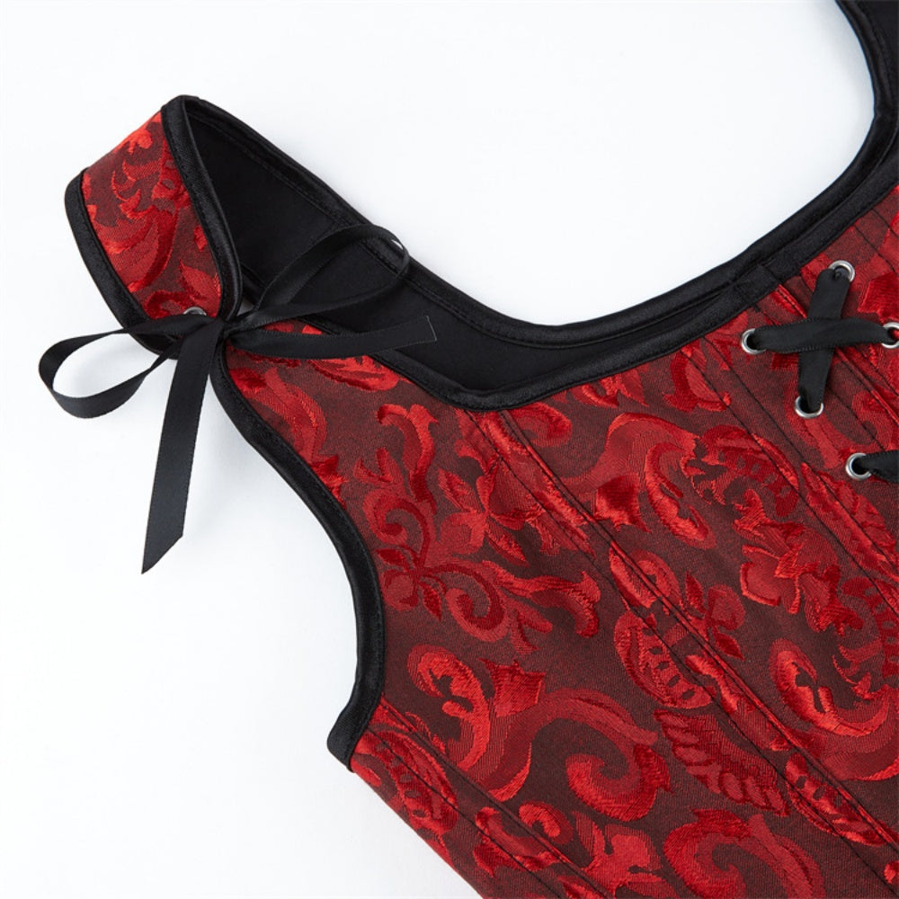 CORSET A BRETELLE ROUGE