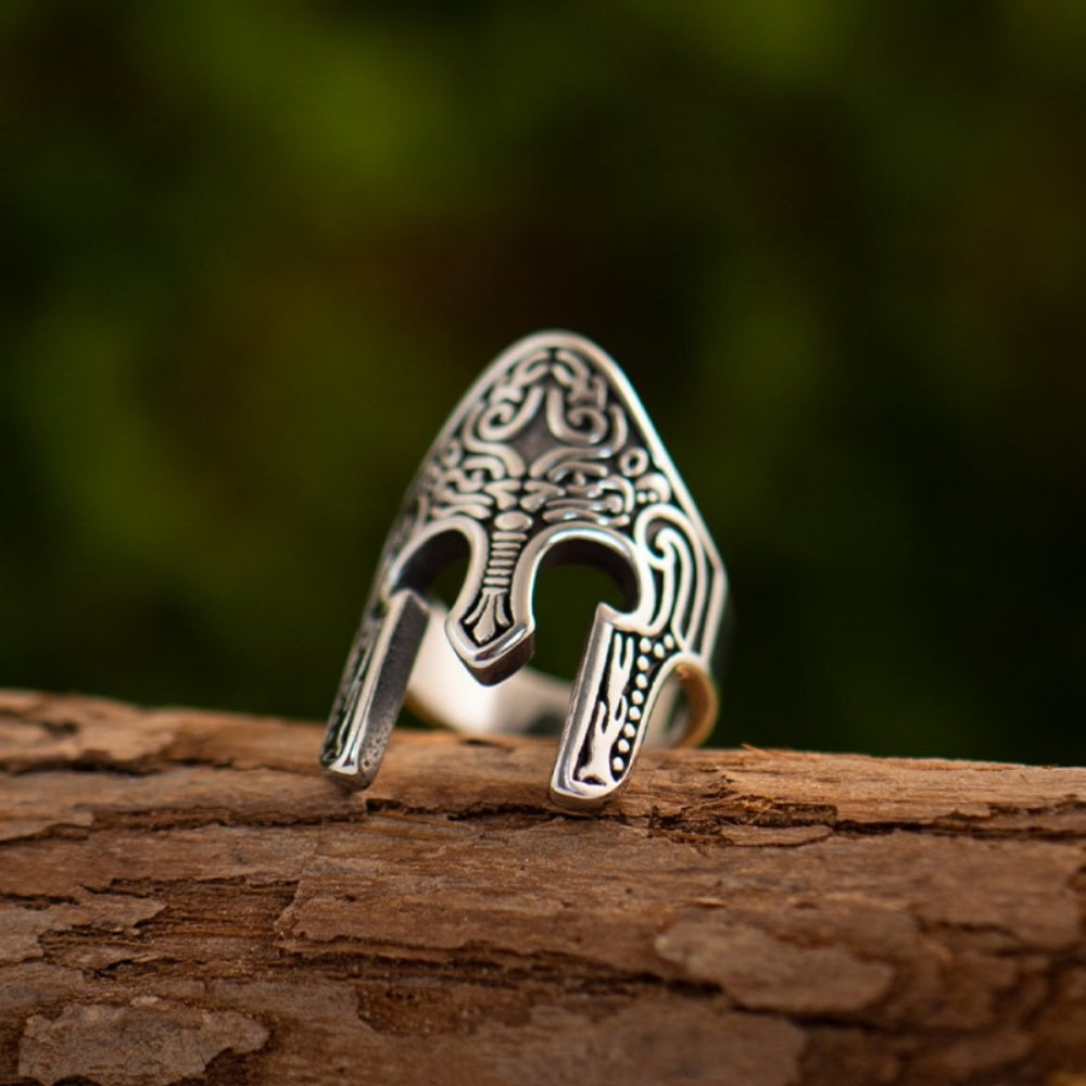 BAGUE CASQUE GUERRIER SPARTIATE