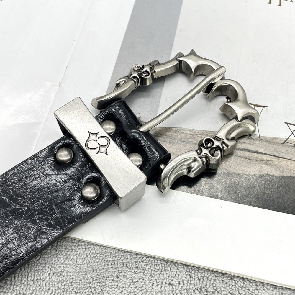 CEINTURE GOTHIQUE PUNK CLOUTE NOIR