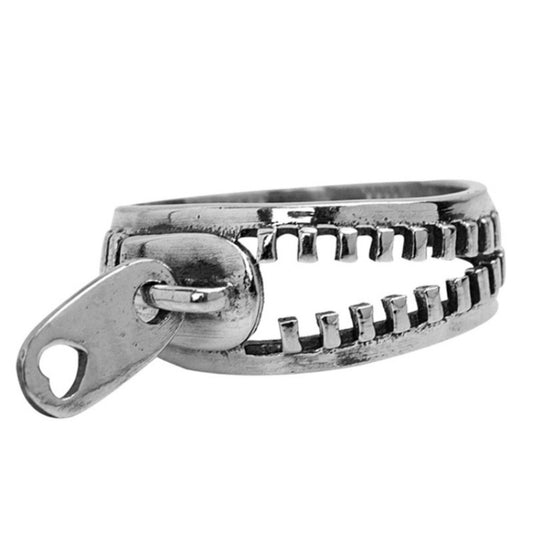 BAGUE ZIP ACIER