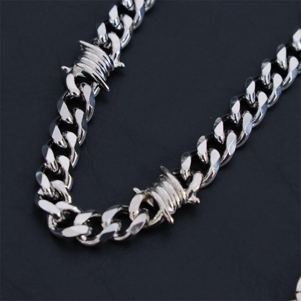 BRACELET ACIER TITANE BARBELE HIPHOP