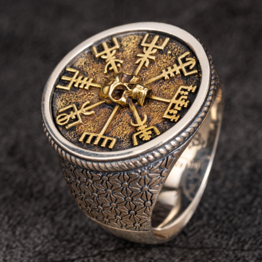 BAGUE CRANE BOUSSOLE VIKING