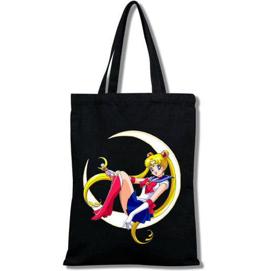 CABAS TOILE FOURRE-TOUT A MAIN JAPONAIS SAILOR MOON