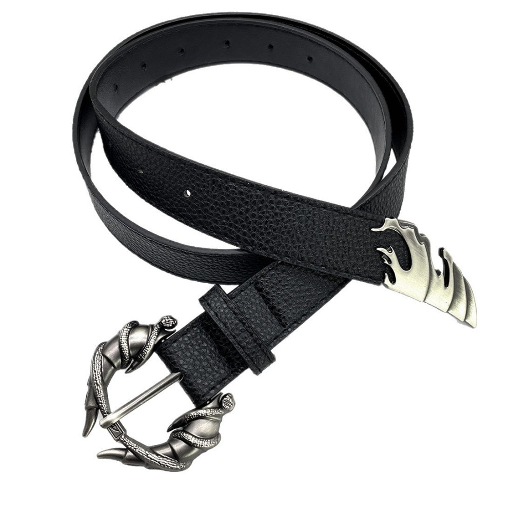 CEINTURE BOUCLE CORNE ENLACE SERPENT
