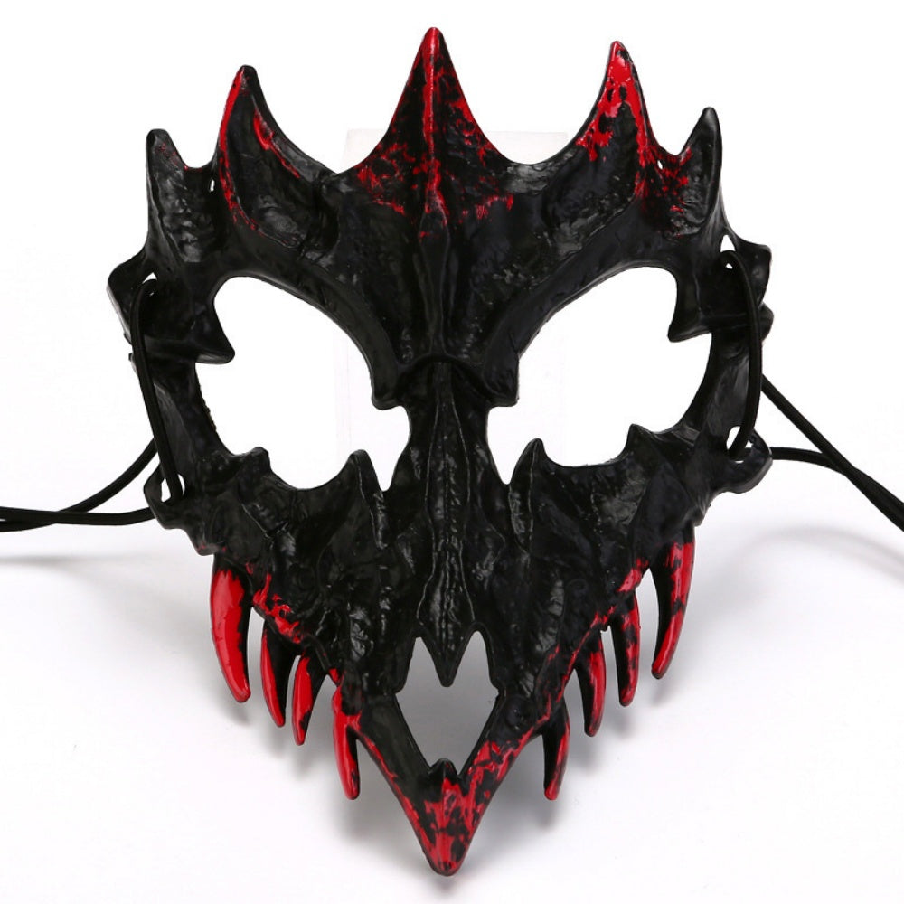 DEMI MASQUE PLASTIQUE DRAGON HORREUR