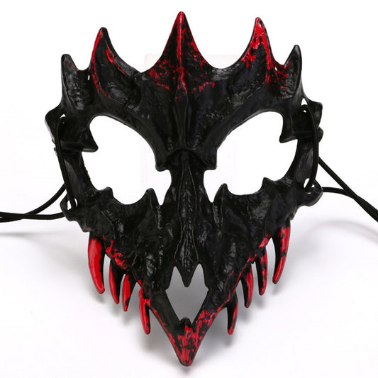 DEMI MASQUE PLASTIQUE DRAGON HORREUR