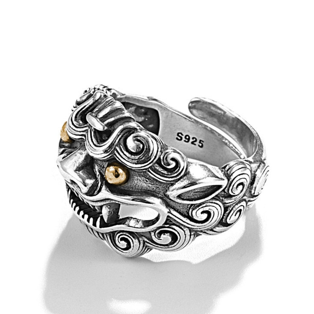 BAGUE TETE LION