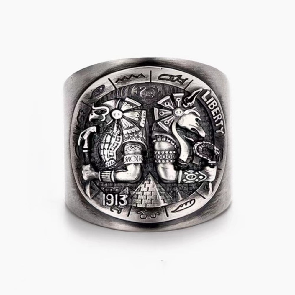 BAGUE EGYPTIENNE EN ARGENT 925