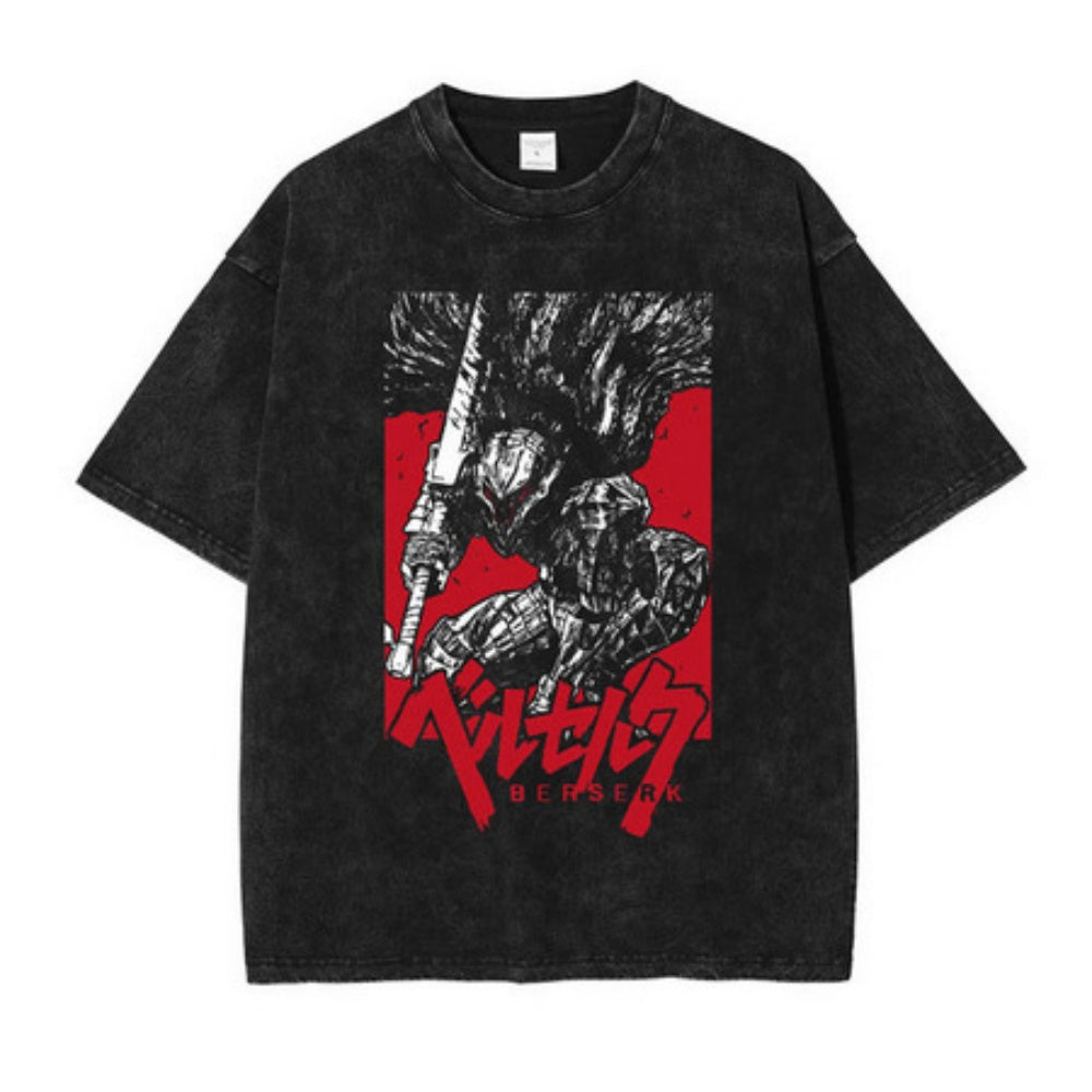 T SHIRT BERSERK NOIR RETRO