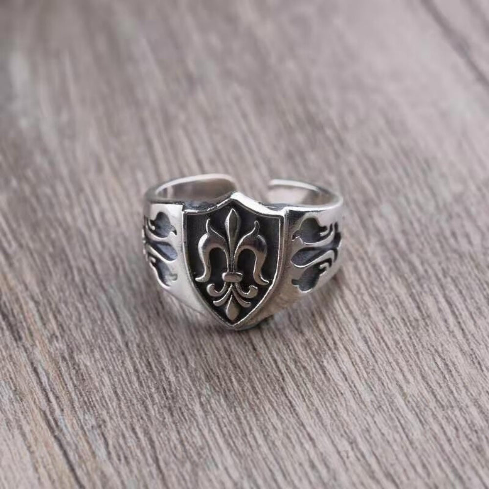 BAGUE ANCRE FLEUR VINTAGE
