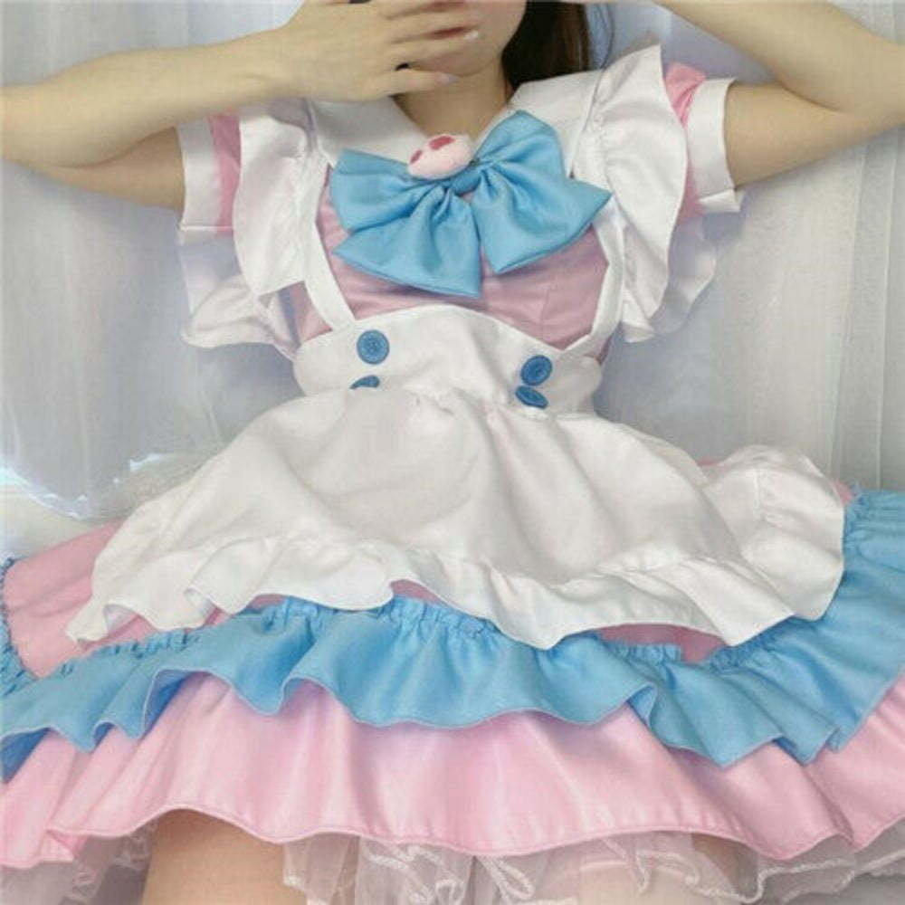 ROBE LOLITA MAID CHAT DEGUISEMENT SOUBRETTE SERVEUSE