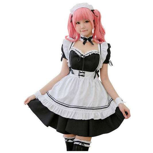 ROBE LOLITA MAID DEGUISEMENT SOUBRETTE SERVEUSE NOIR